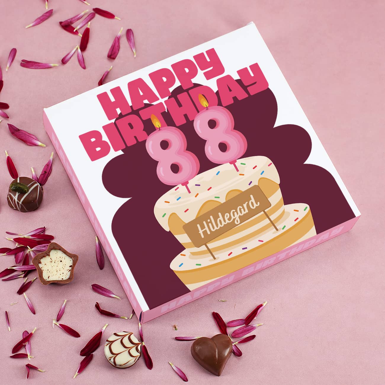 Happy Birthday - mit Name & Alter nach Wunsch