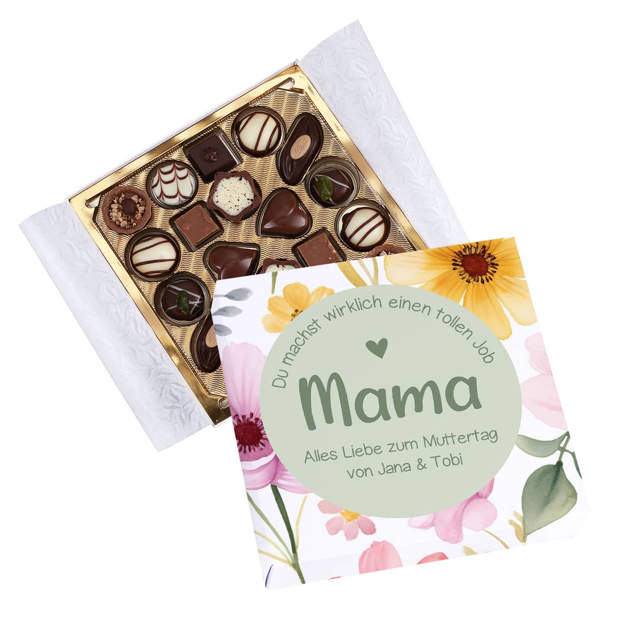 Lindt Pralinen zum Muttertag mit Personalisierung