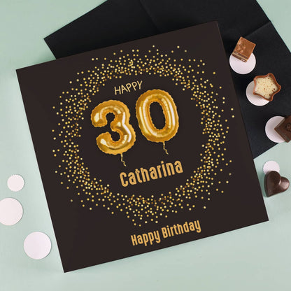 Happy 20 Lindt Pralinen mit Name und Wunschtext