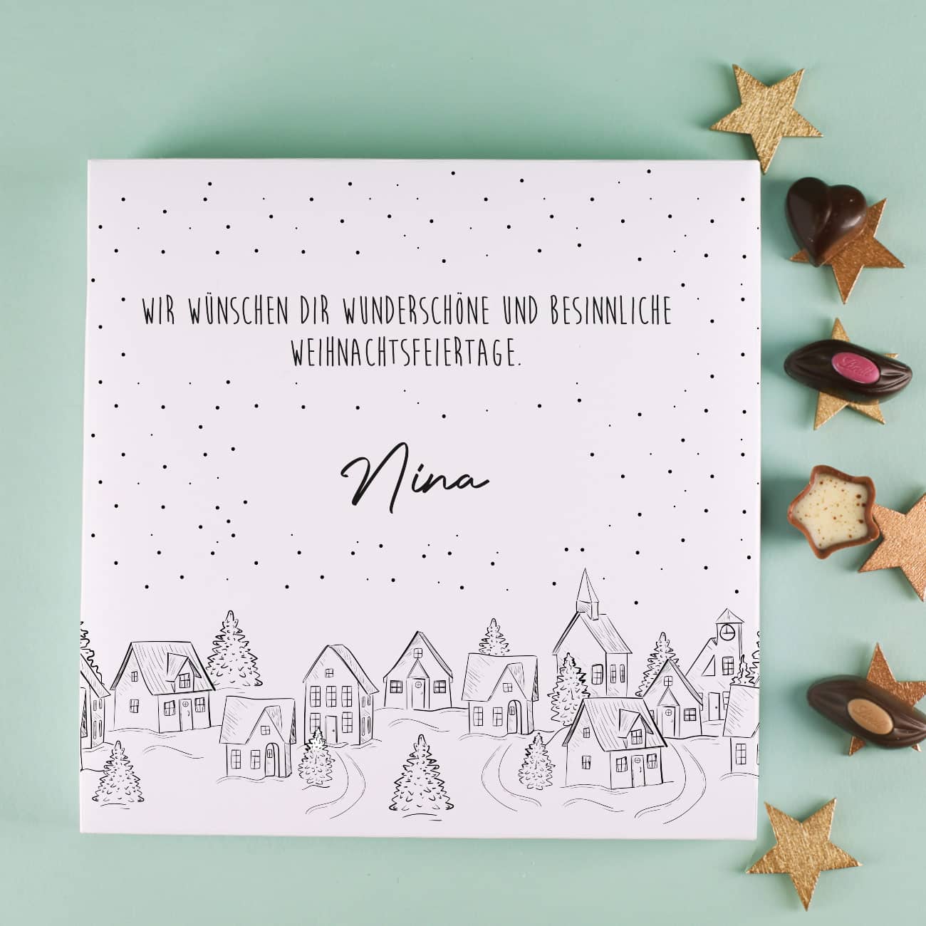 32 Lindt Mini Pralinen in personalisierter Schachtel