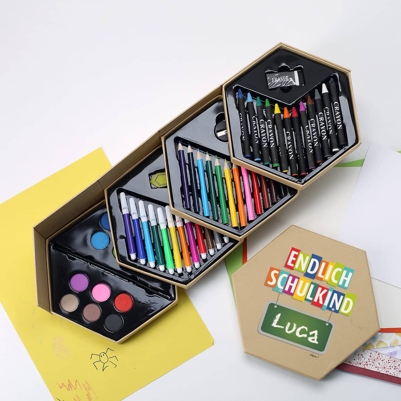 Großer Malkasten Endlich Schulkind