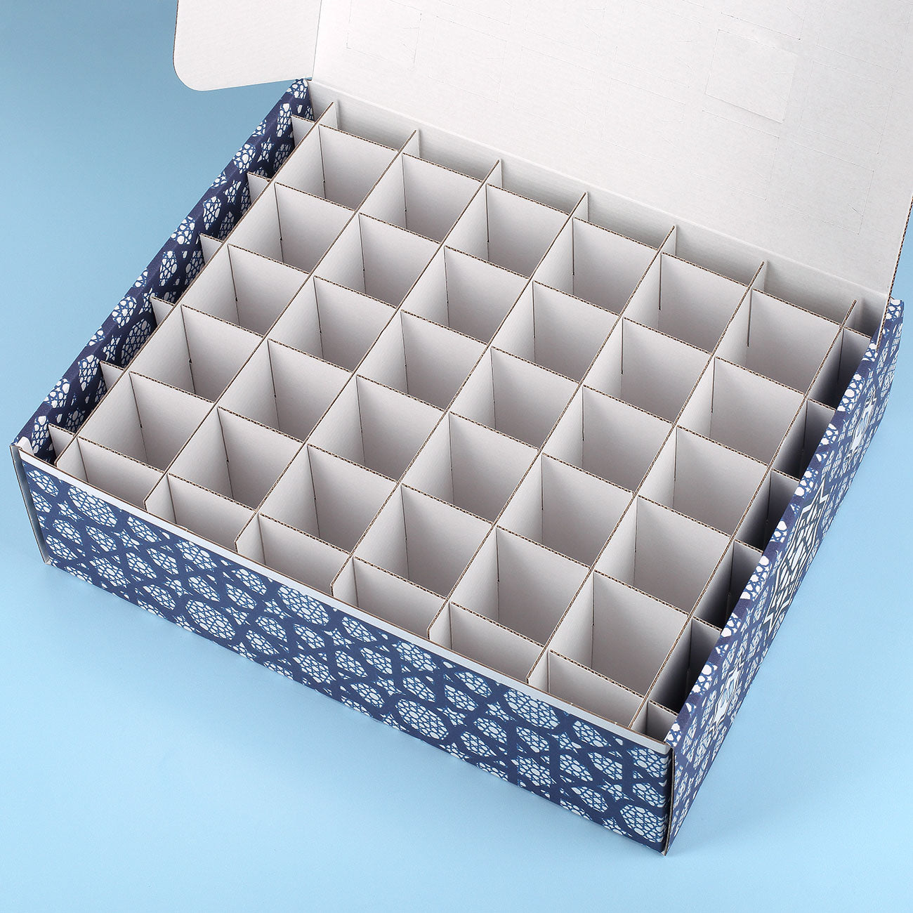 Innenansicht der 30 Fächer des DIY Kalender zum selbst Befüllen als tägliche Überraschung zum Ramadan