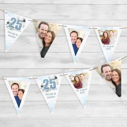 Foto Girlande zur Silberhochzeit