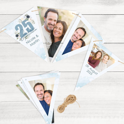 Foto Girlande zur Silberhochzeit