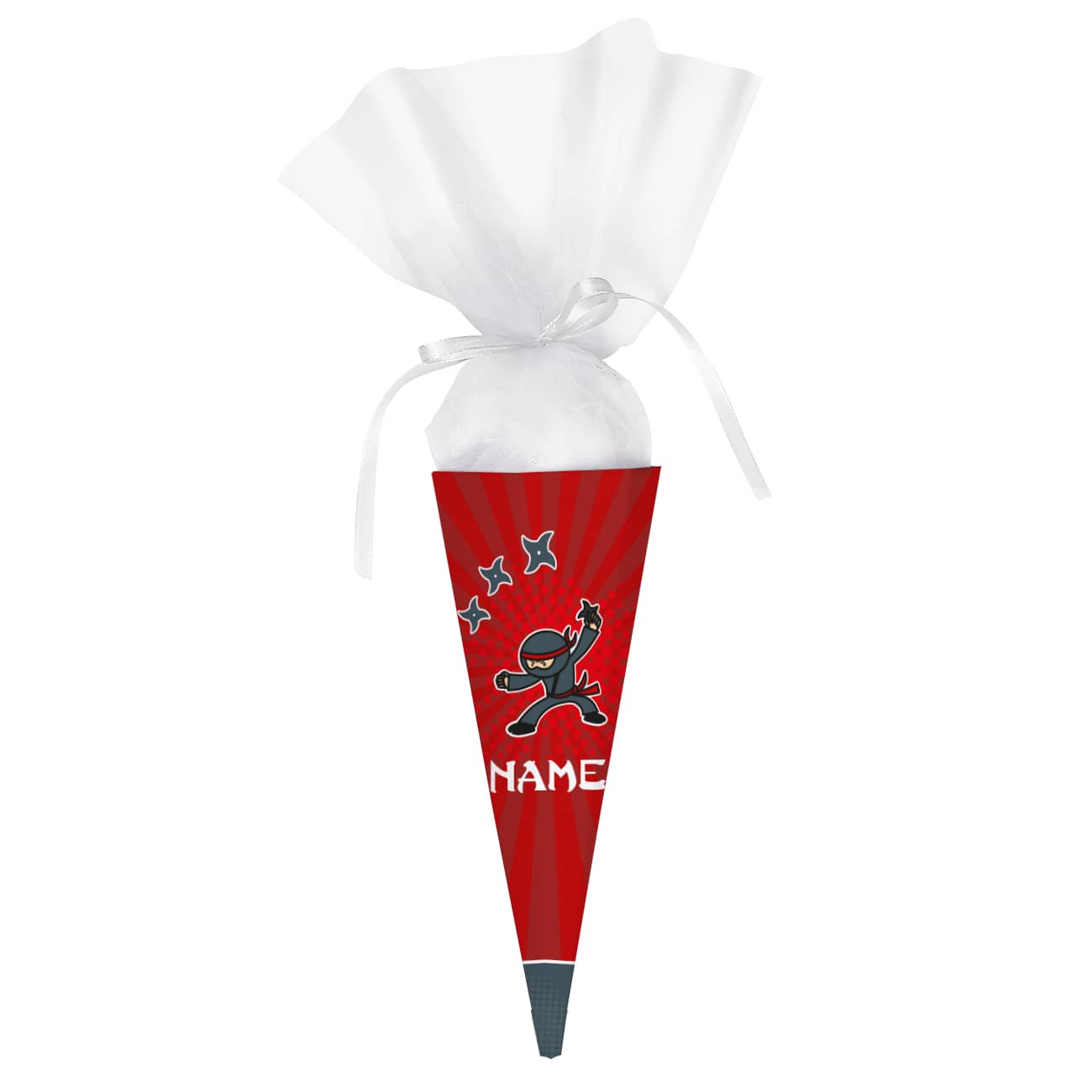 Ninja Schultüte mit Ihrem Namen bedruckt