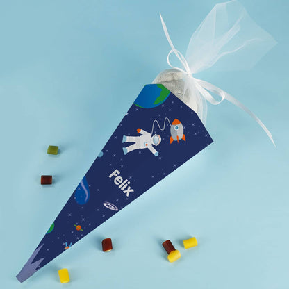 Geschwisterzuckertüte mit Astronaut