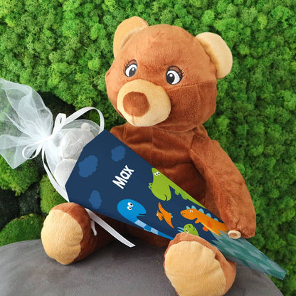 Geschwistertüte mit Dinosauriern