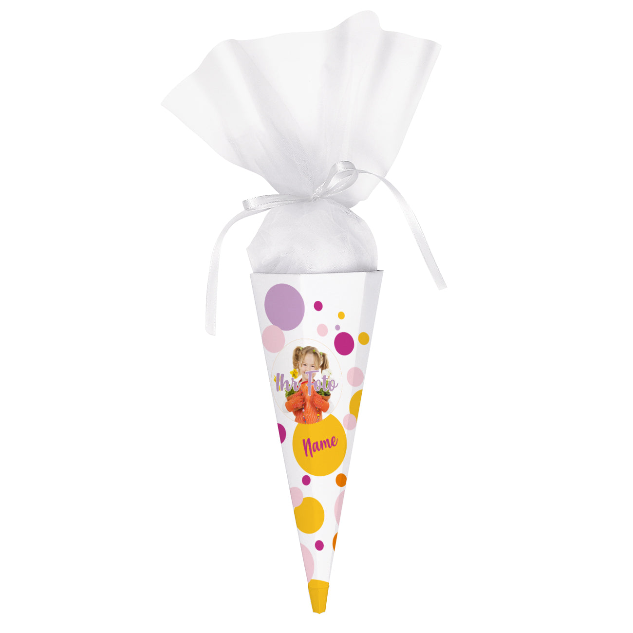 Geschwistertüte mit Foto und Wunschname