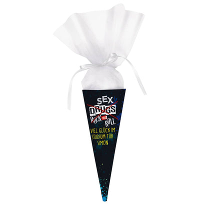 No Sex, Drugs and Rock'n Roll - kleine Schultüte für Studium & Ausbildung
