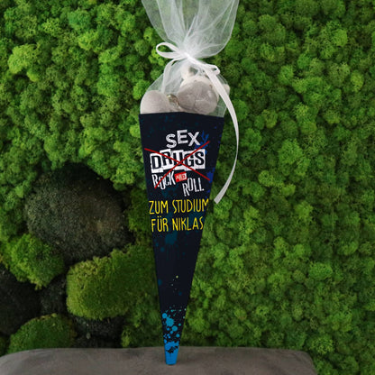 No Sex, Drugs and Rock'n Roll - kleine Zuckertüte für Studium & Ausbildung