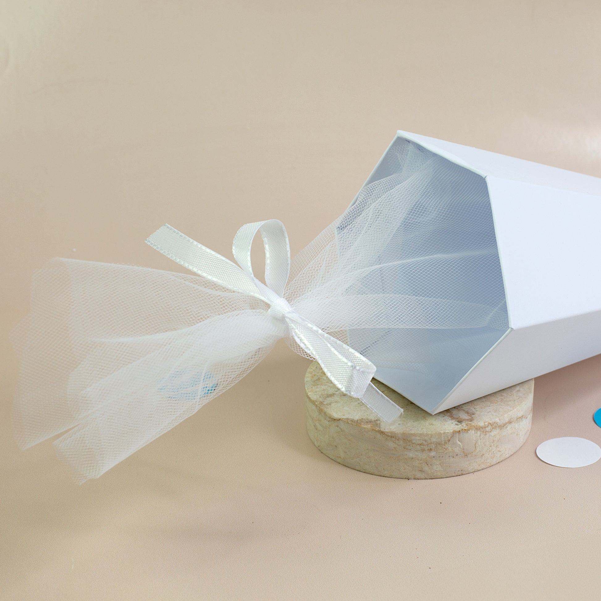 personalisierte Schultüte, 28cm, mit Tüll und Schleifenband