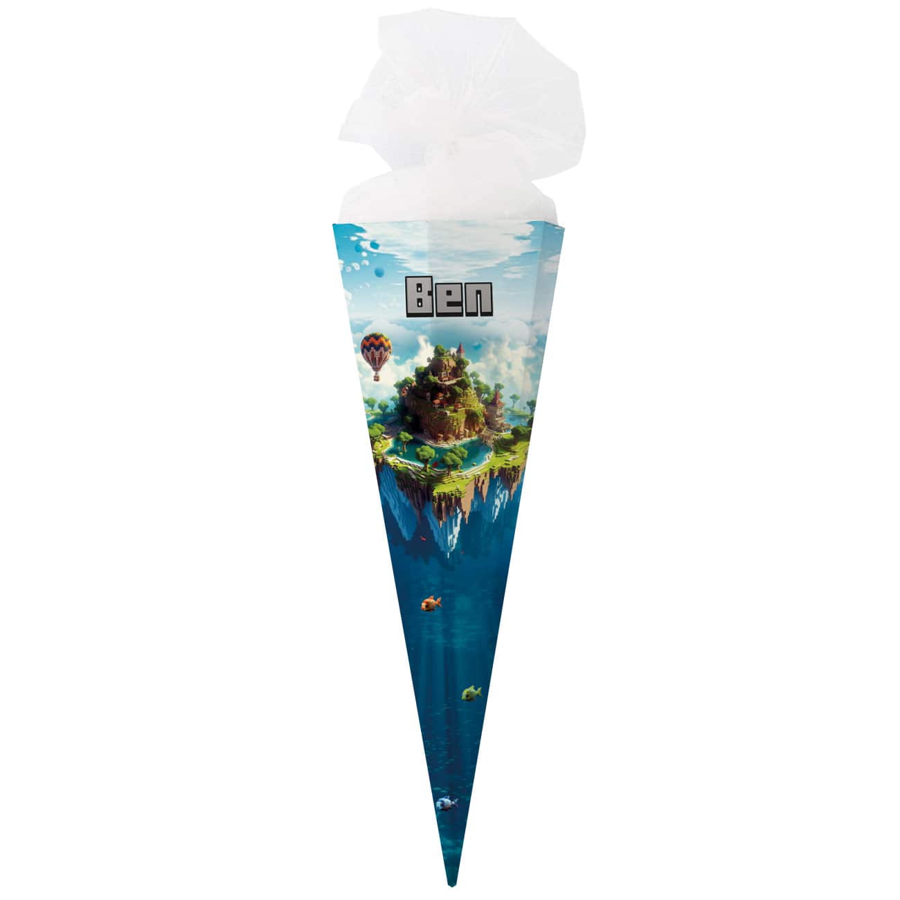 Schultüte für Minecraft -Fans mit Name