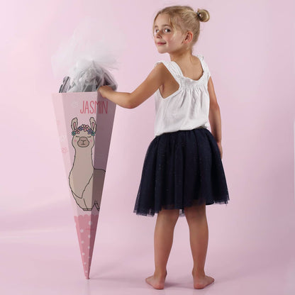 Lama-Schultüte mit Wunschname