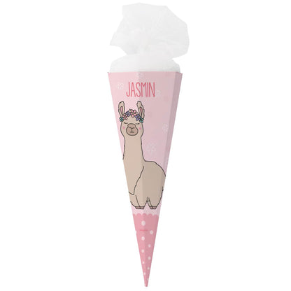 Lama-Schultüte mit Wunschname