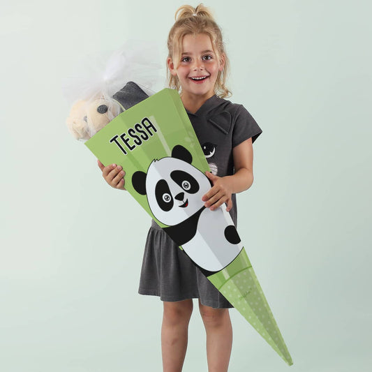 Zuckertüte mit Panda und Name