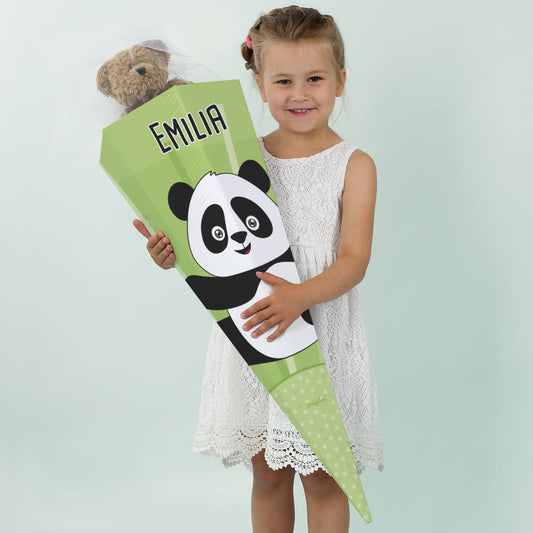 Zuckertüte mit Panda und Name