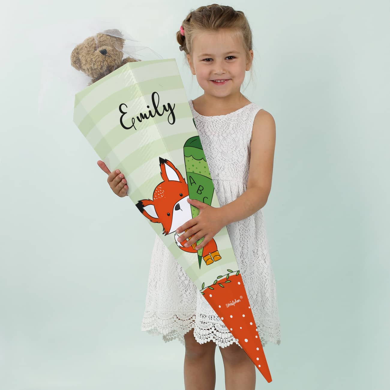 Fuchs-Zuckertüte mit Ihrem Wunschnamen