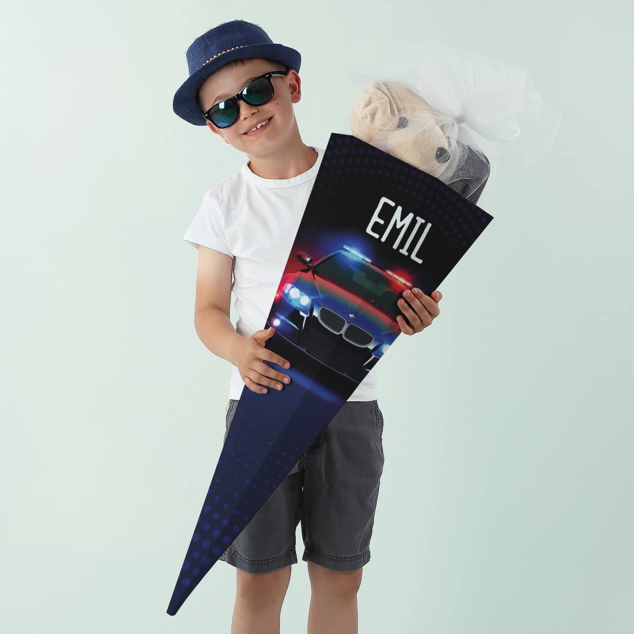 Polizei Schultüte mit Name