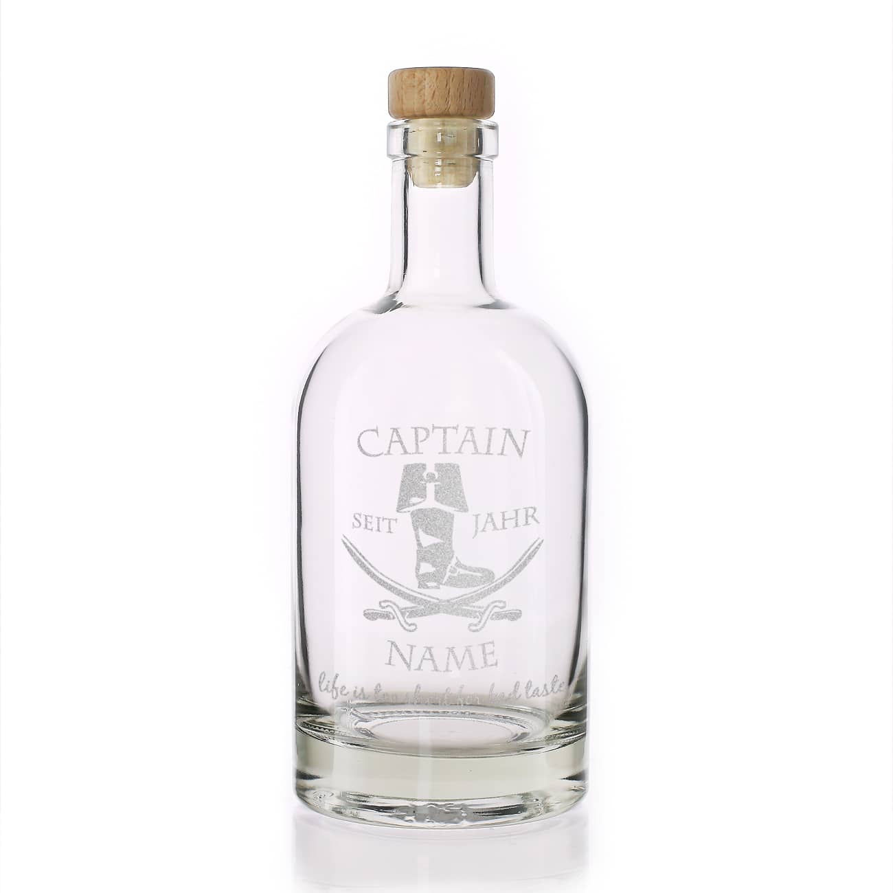 Persönlich gravierte Karaffe mit Name und Jahr
