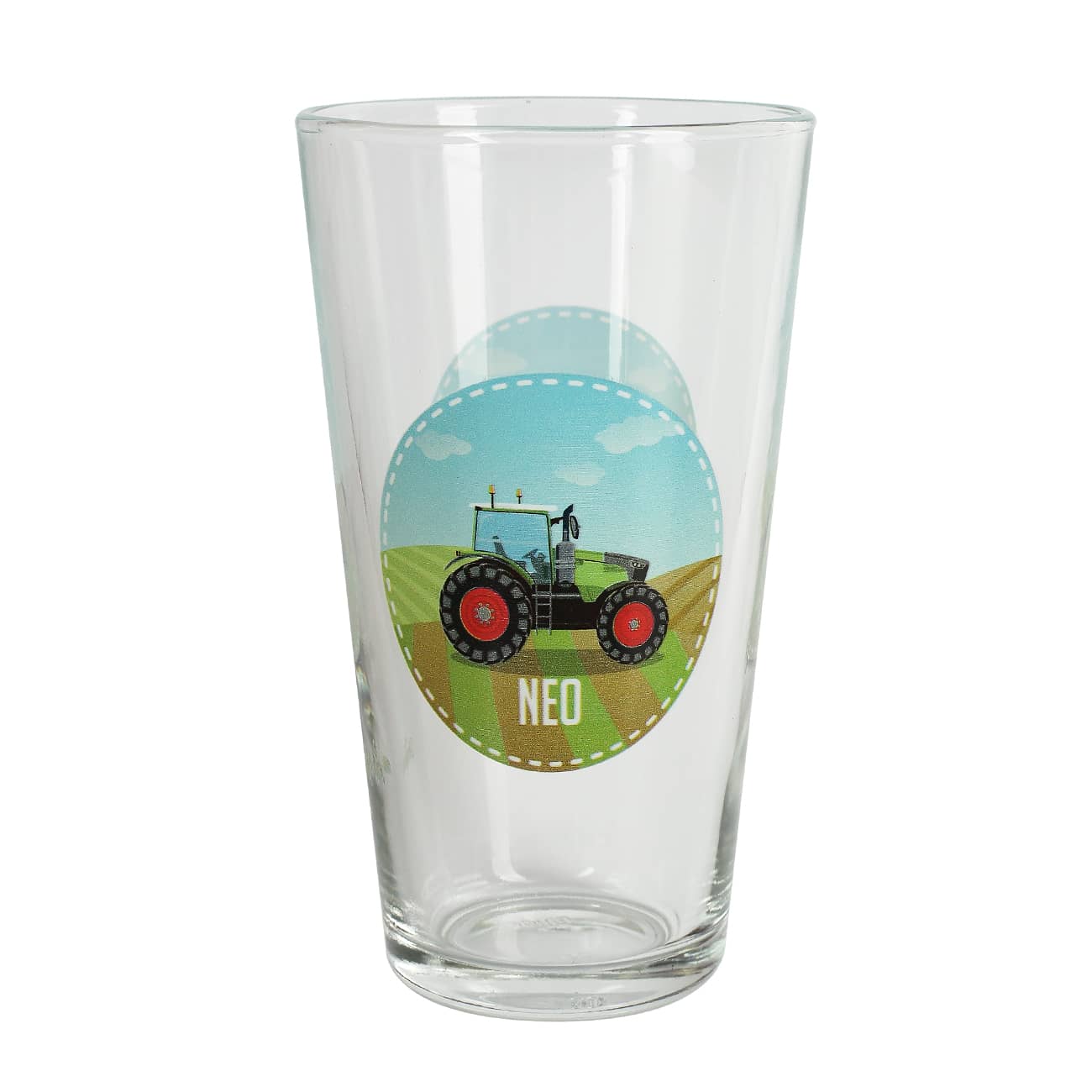 Trinkglas mit Wunschnamen bedruckt