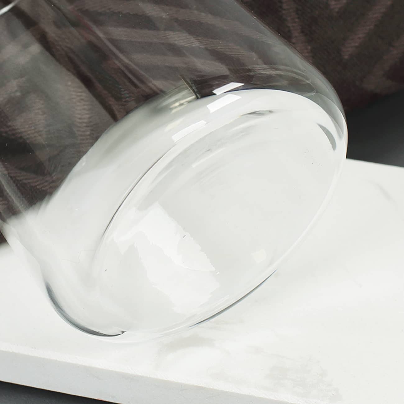 Unterseite des Trinkglases