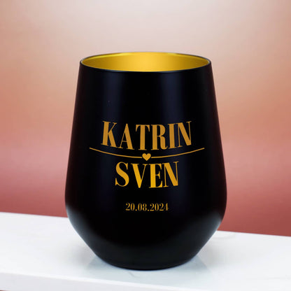 Liebeslicht mit Ihren Wunschnamen und einem Datum Ihrer Wahl