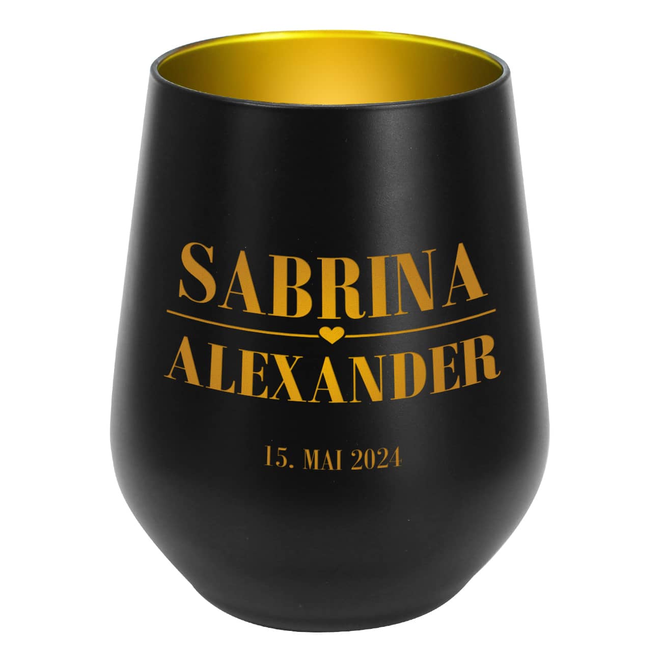 Kerzenbecher mit Ihren Wunschangaben graviert