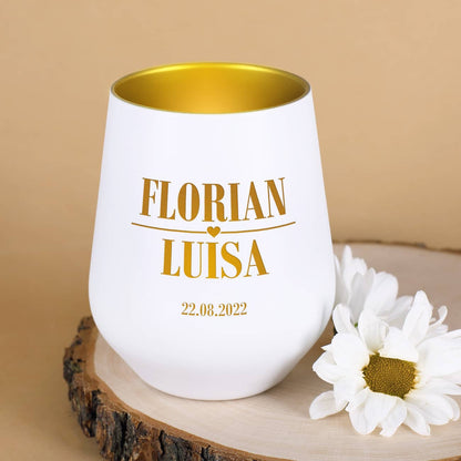 Liebeslicht mit Ihren Wunschnamen und einem Datum Ihrer Wahl