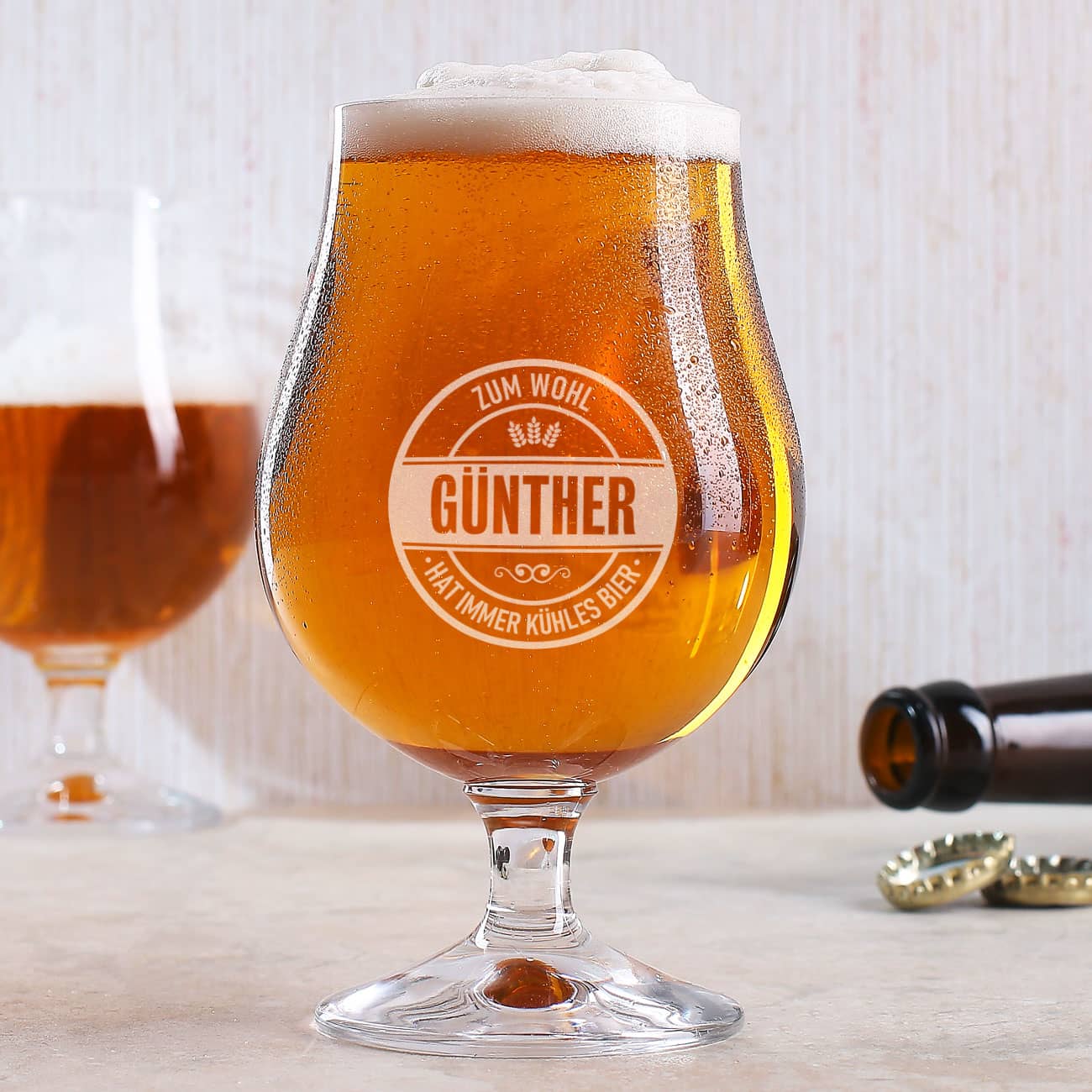 Bierglas mit Namensgravur