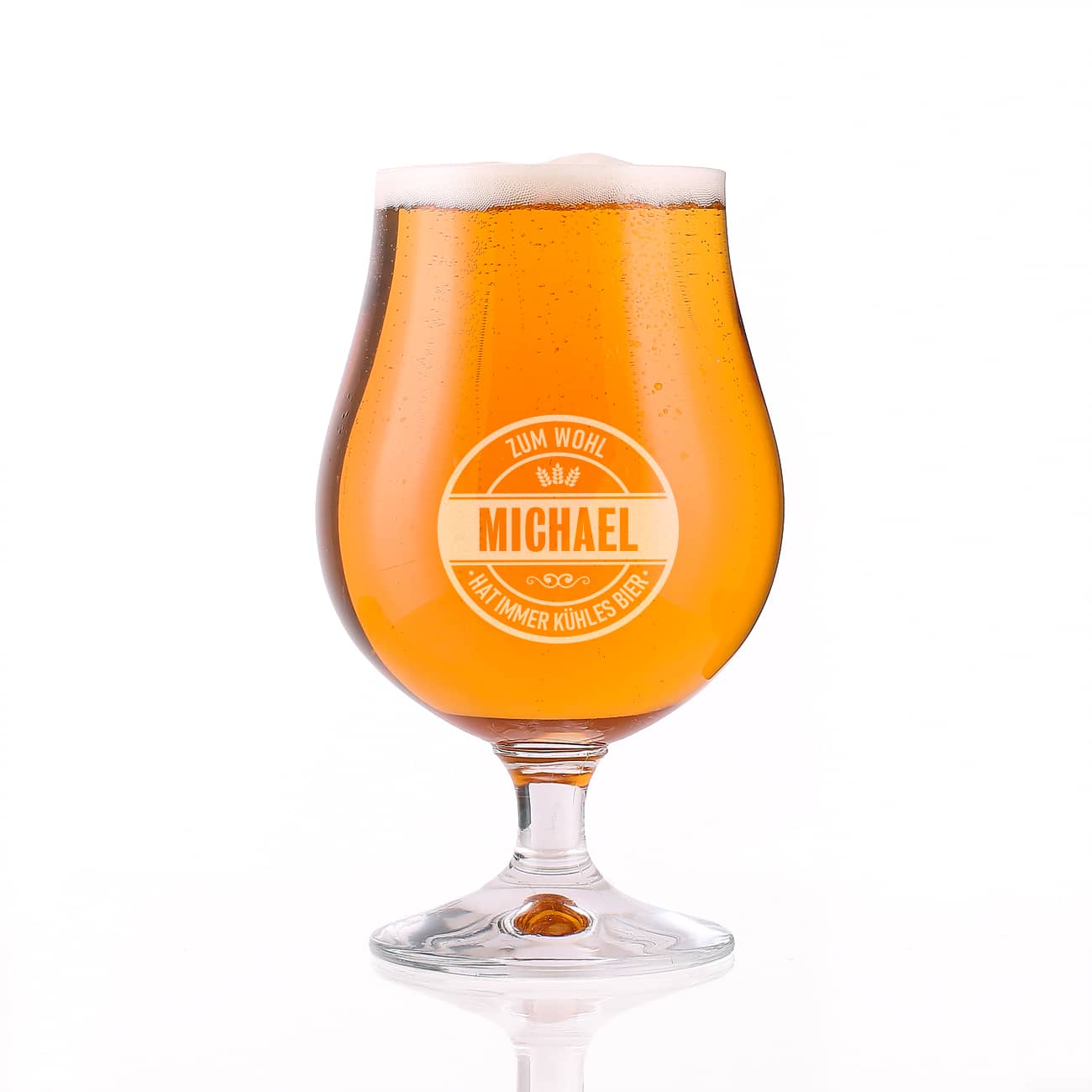 Bierglas mit Namensgravur
