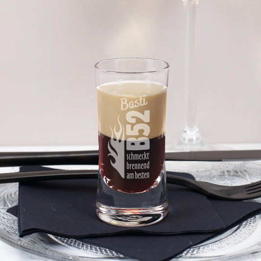 B52 Shotglas mit Namensgravur