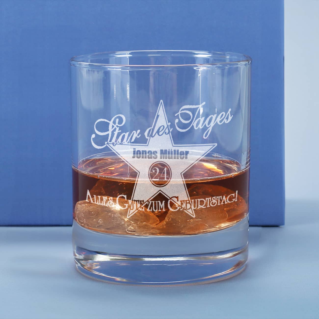 Walk of Fame Whiskyglas mit Gravur