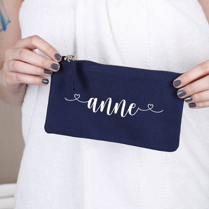 Beautycase in 5 Farben mit Namensaufdruck