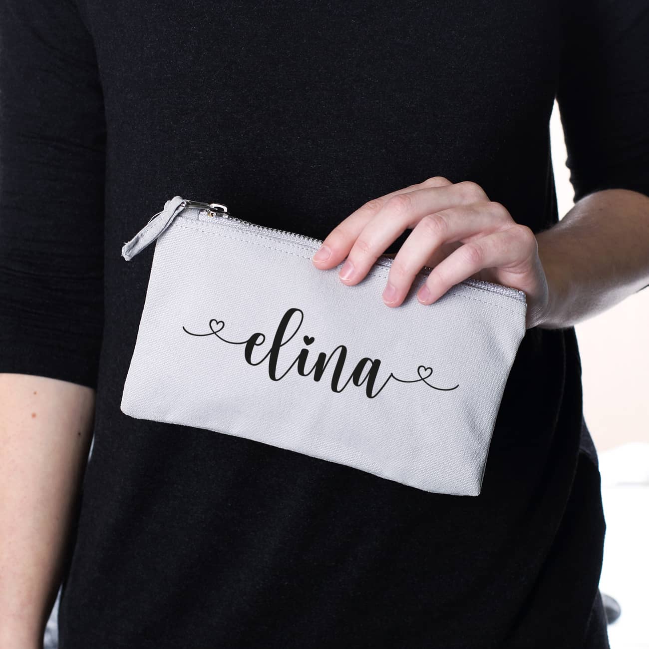 Beautycase in 5 Farben mit Namensaufdruck