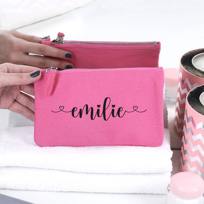 Beautycase in 5 Farben mit Namensaufdruck