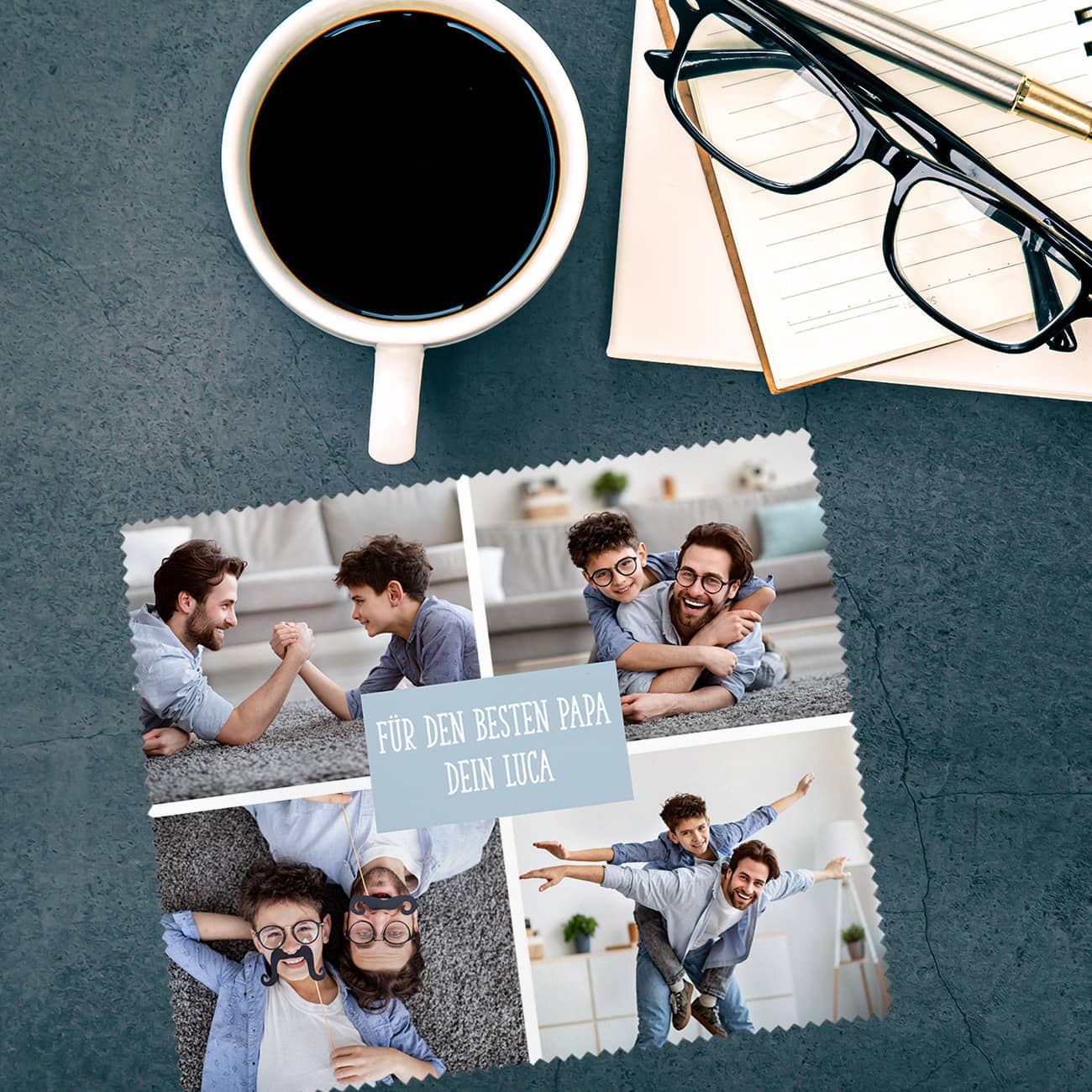 Brillenputztuch mit Ihren Wunschfotos