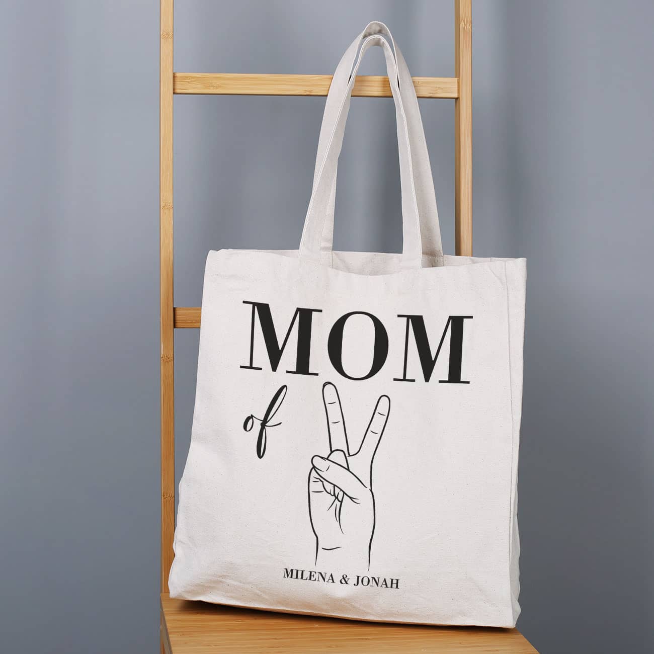 Personalisierte Baumwolltasche für Mama
