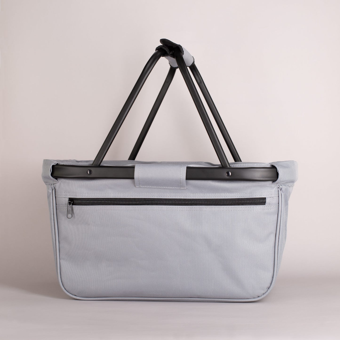 Faltbarer Einkaufskorb mit Herzmotiv und Wunschtext