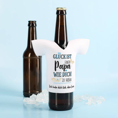 Flaschenkühler-Shirt zum Vatertag mit Ihrem Wunschtext