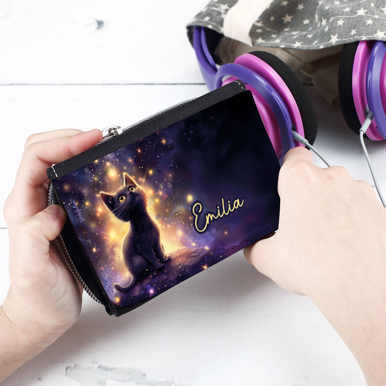 Geldbörse mit Kätzchen und Name