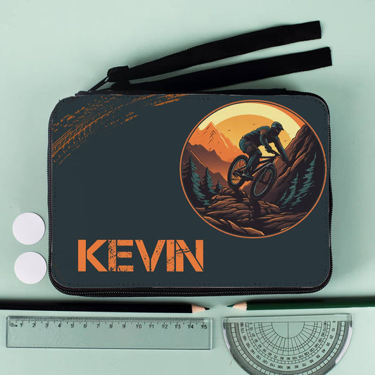 Federmappe Mountainbiker