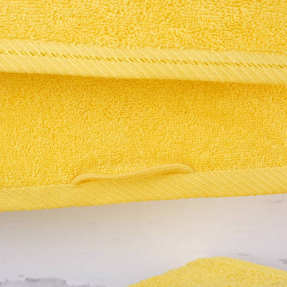 Gelbes Fußball-Handtuch Detail