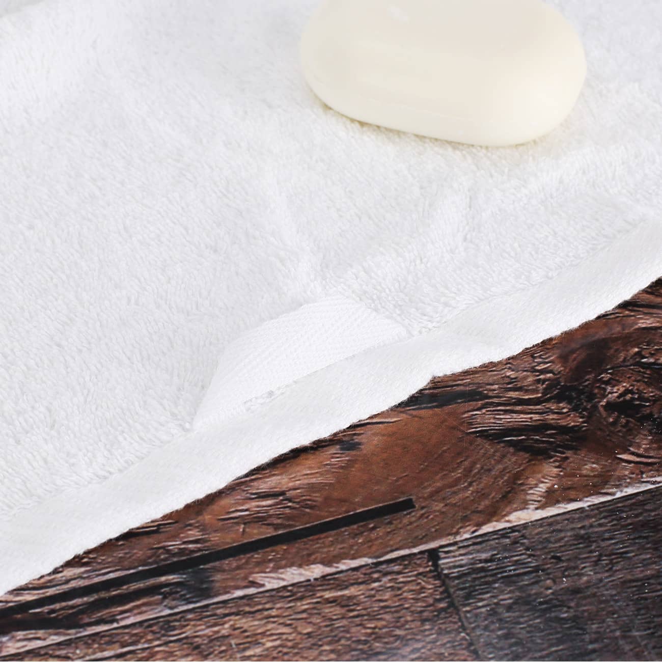 Weißes Handtuch Detail