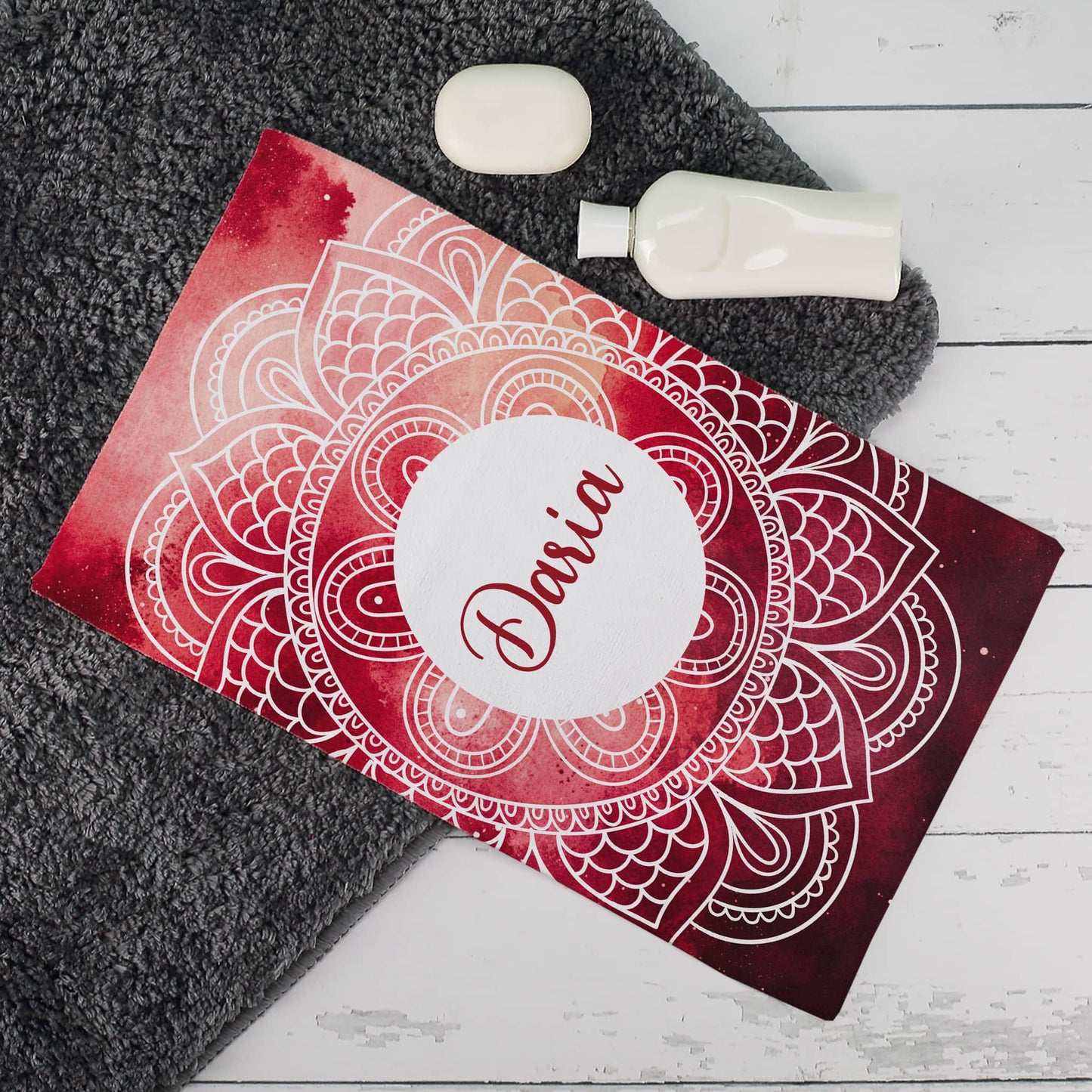 Handtuch mit Mandala-Motiv in verschiedenen Farben und Mustern -  perfekt für Ramadan