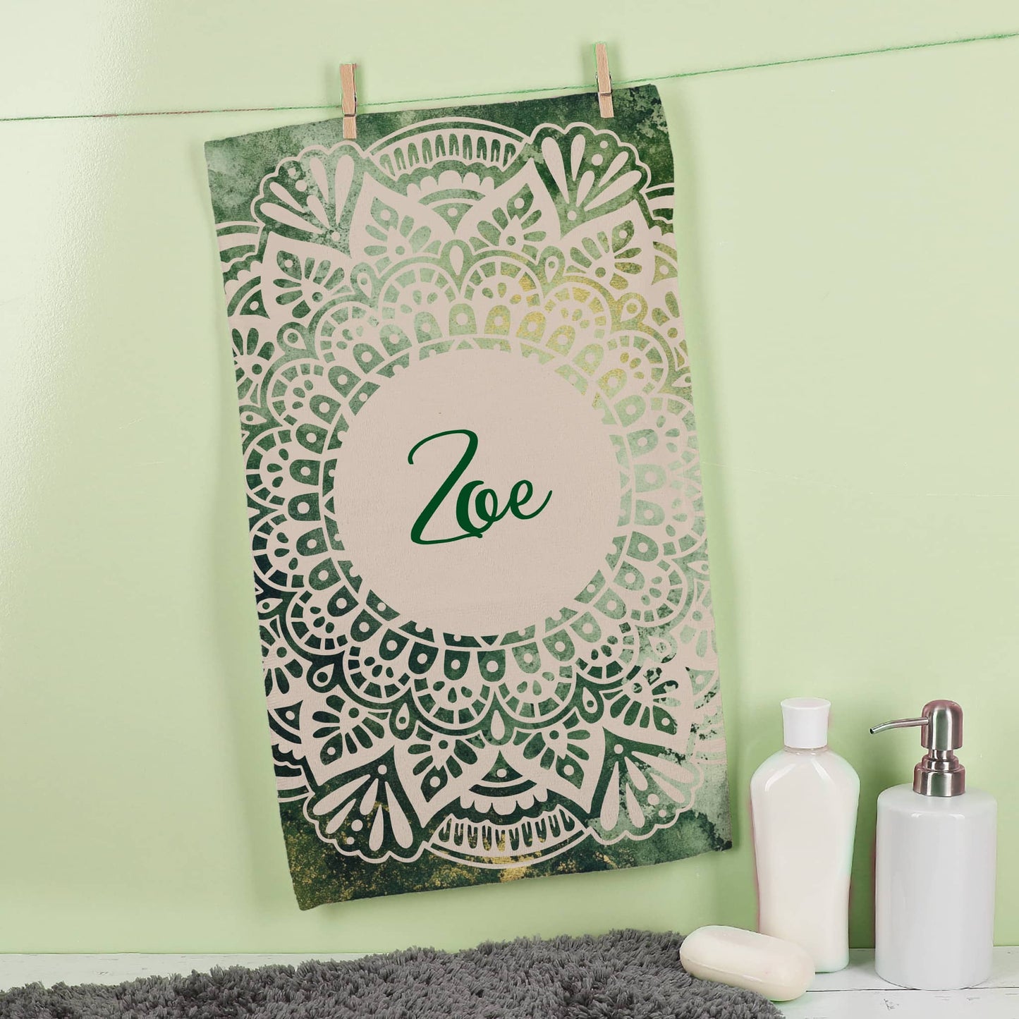 Handtuch mit Mandala-Motiv in verschiedenen Farben und Mustern -  perfekt für Ramadan