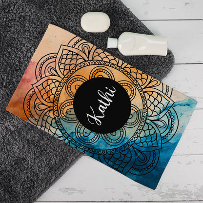 Handtuch mit Mandala-Motiv in verschiedenen Farben und Mustern -  perfekt für Ramadan
