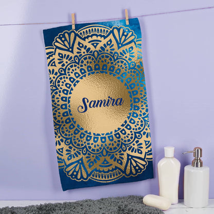 Handtuch mit Mandala-Motiv in verschiedenen Farben und Mustern -  perfekt für Ramadan