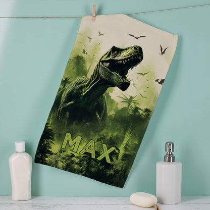 Mit Name personalisiertes Gästehandtuch