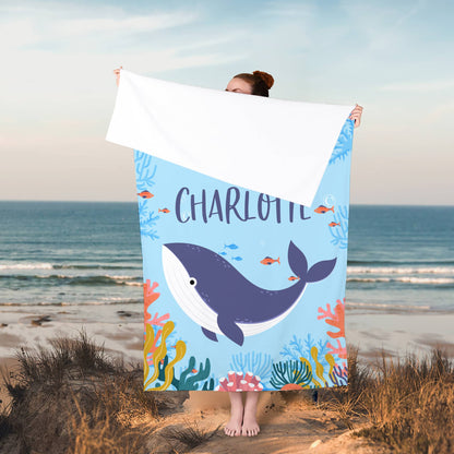 Handtuch mit passendem Motiv für den Strand