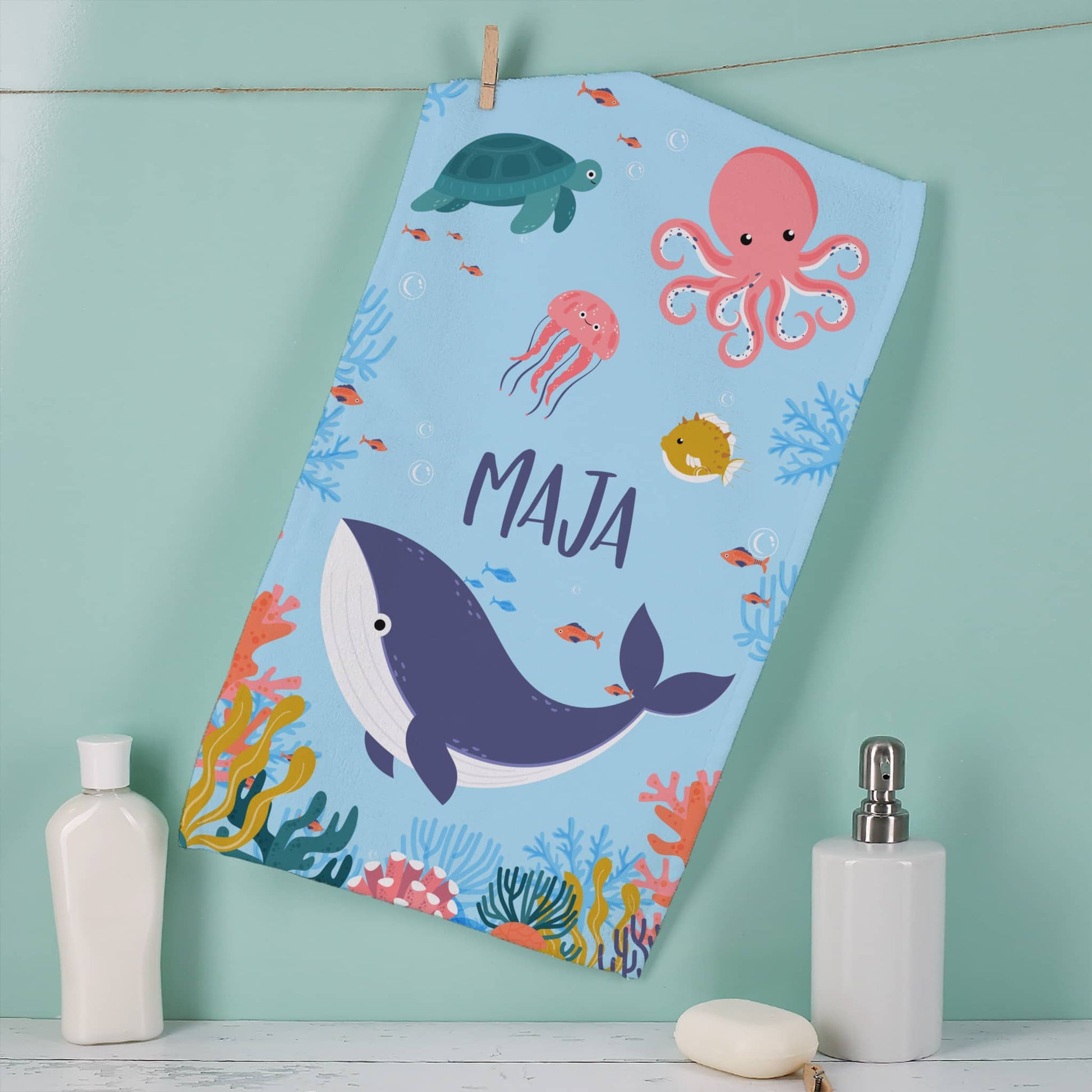 Kleines Handtuch perfekt für kurze Reisen oder Zuhause